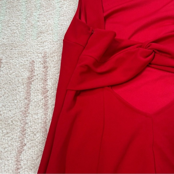 NWT LULUS Red Sleeveless Mini Dress Open Back Size Large - Picture 5 of 12